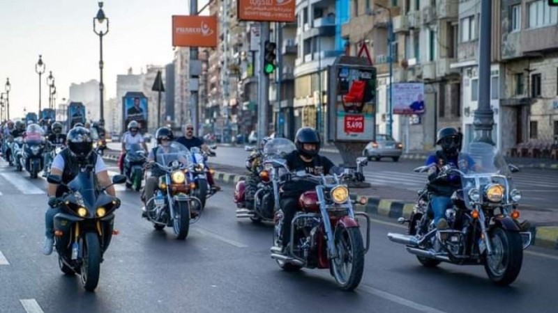 ماراثون الدراجات النارية بالاسكندرية