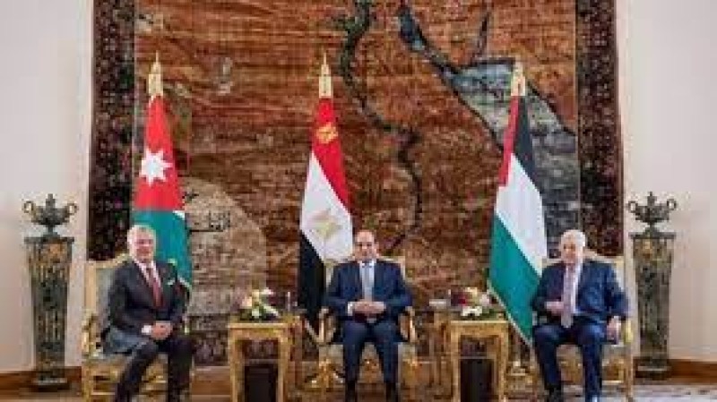 انتهاء جلسة القمة المصرية الاردنية الفلسطينية | بث مباشر