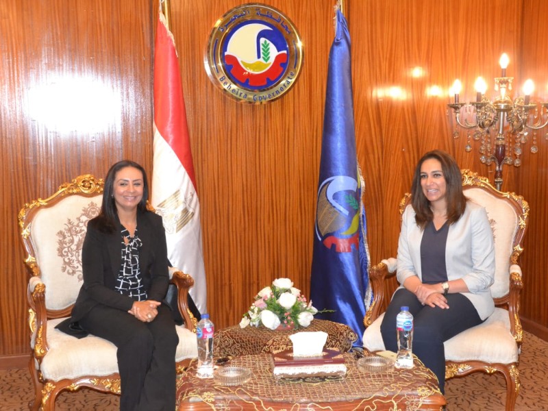 نائب محافظ البحيرة تستقبل الدكتورة مايا مرسى رئيس المجلس القومي للمرأة بمجمع دمنهور الثقافى