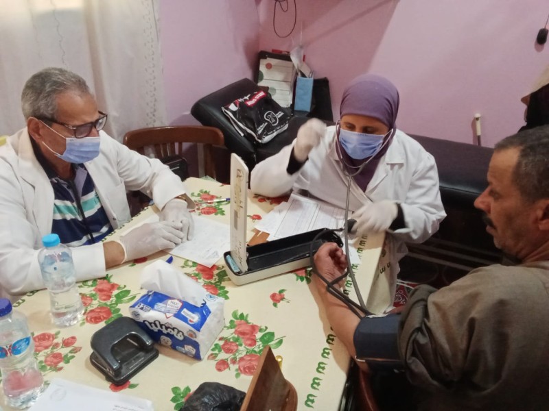 صحة الدقهلية كشفت على 370 مريض بقافلة علاجية  في قرية الصفا مركز تمي الامديد