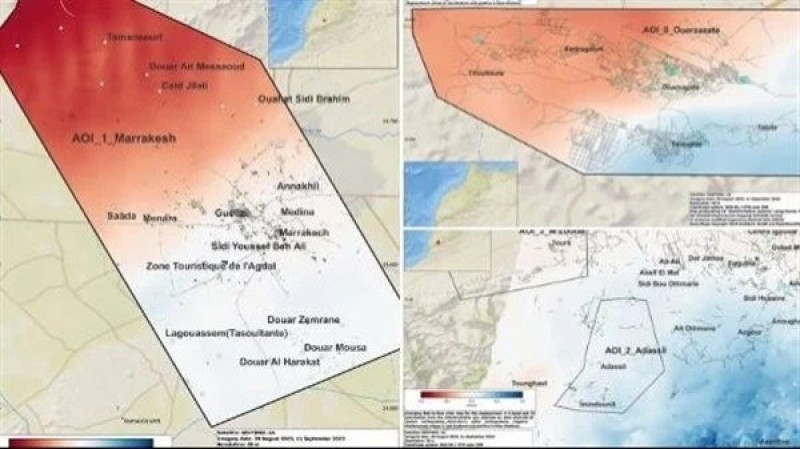 شاهد ما كشفته الأقمار الصناعية عن زلزال المغرب