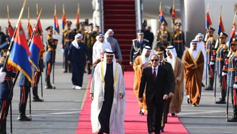 الرئيس السيسي ورئيس الإمارات محمد بن زايد