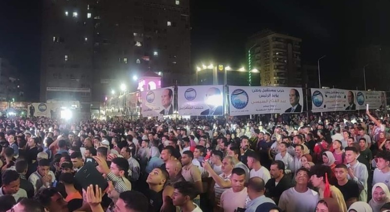 مسيرة لتأييد ترشح الرئيس السيسي بمحافظة الشرقية