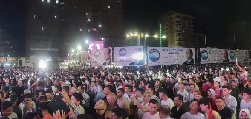 مسيرات دعم وتأييد للرئيس السيسي في محافظات مصر لترشحه لفترة رئاسية جديدة