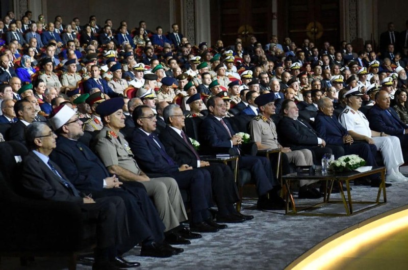 الرئيس السيسي خلال الندوة التثقيفية بمناسبة الذكرى الـ 50 لنصر حرب أكتوبر المجيدة