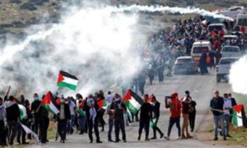 مواجهات بين الفلسطينيين وم الكيان الصهيوني 