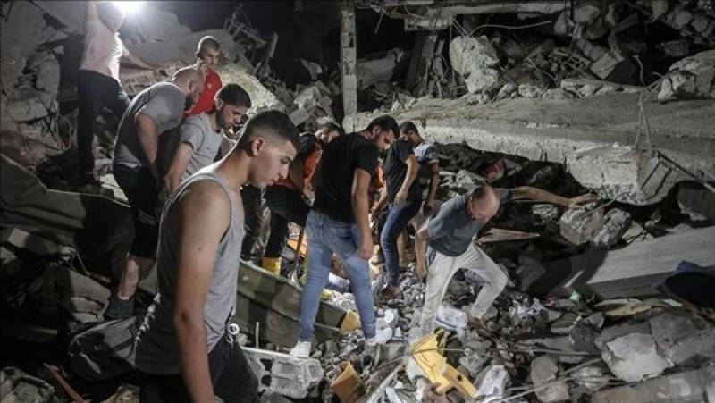 ردود فعل فلسطينية غاضبة جراء قصف الاحتلال ثالث أقدم كنائس العالم بقطاع غزة