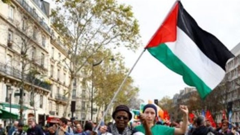 مظاهرات حاشدة بالعاصمة الفرنسية متضامنا مع غزة