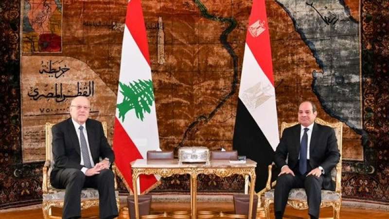 رسائل السيسي لرئيس الحكومة اللبنانية.. فيديو