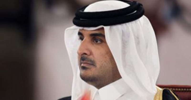 الشيخ تميم بن حمد يغادر الدوحة فى طريقه إلى مصر
