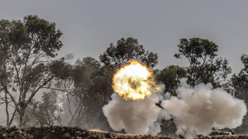 استهداف دبابة إسرائيلية في غزة