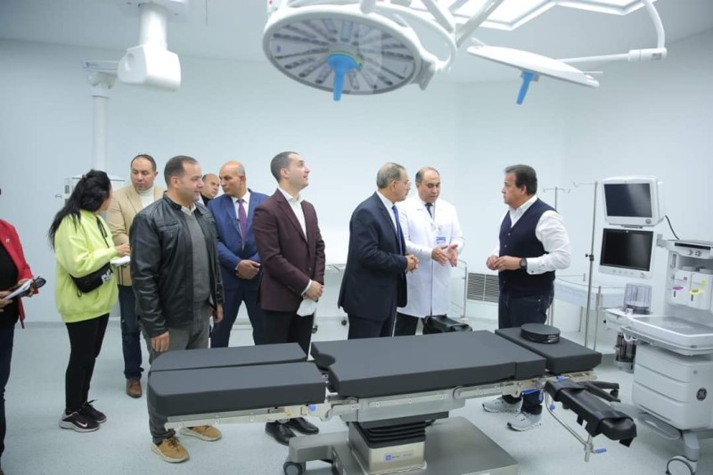 وزير الصحة يتفقد مستشفى مركز أورام كفر الشيخ الجديد
