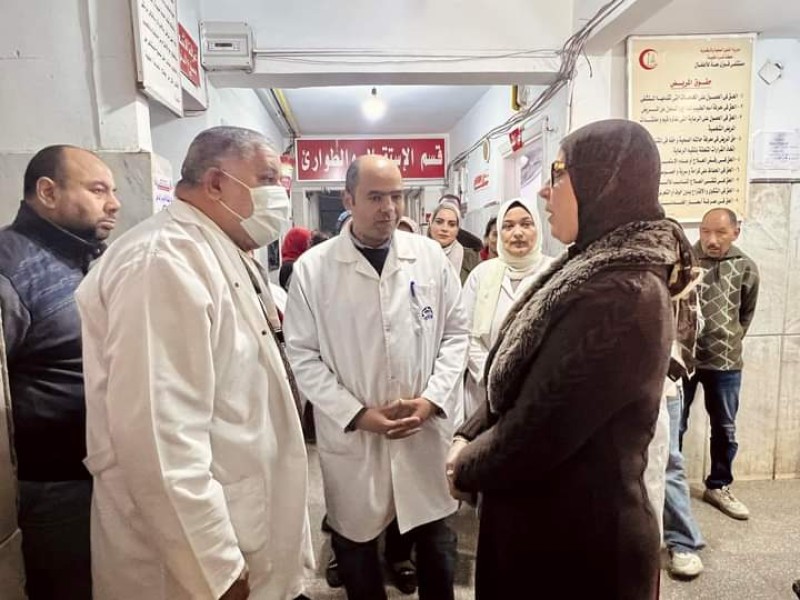 وكيل صحة الإسكندرية تتفقد مستشفى العامرية وفوزي معاذ
