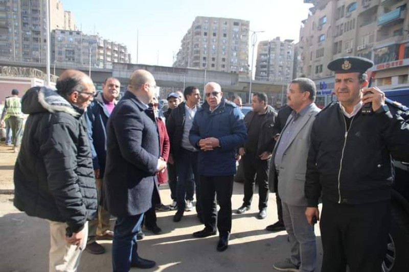 محافظ الجيزة يتفقد رصف وتطوير شارع فيصل