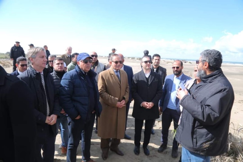 وزير الري ومحافظ كفرالشيخ يتفقدان مشروع تعزيز التكيف مع التغيرات المناخية ودلتا نهر النيل