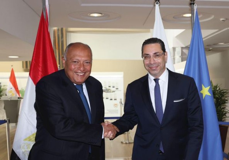 سامح شكري يلتقي بالرئيس القبرصي ويجري مباحثات مع وزير الخارجية ” صور ”