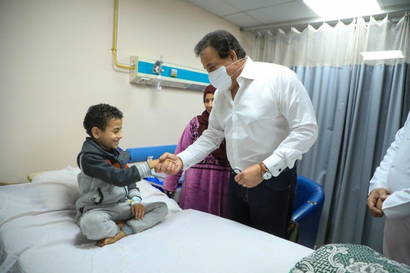 وزير الصحة يتفقد مستشفى قها التخصصي بالقليوبية