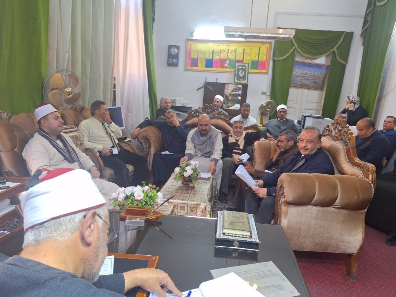 وكيل وزارة الأوقاف بالإسكندرية يناقش استعدادات المساجد لاستقبال شهر رمضان