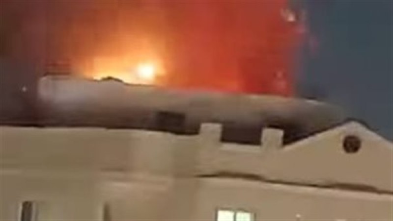 إخماد حريق هائل نشب في عقار بمدينة نصر