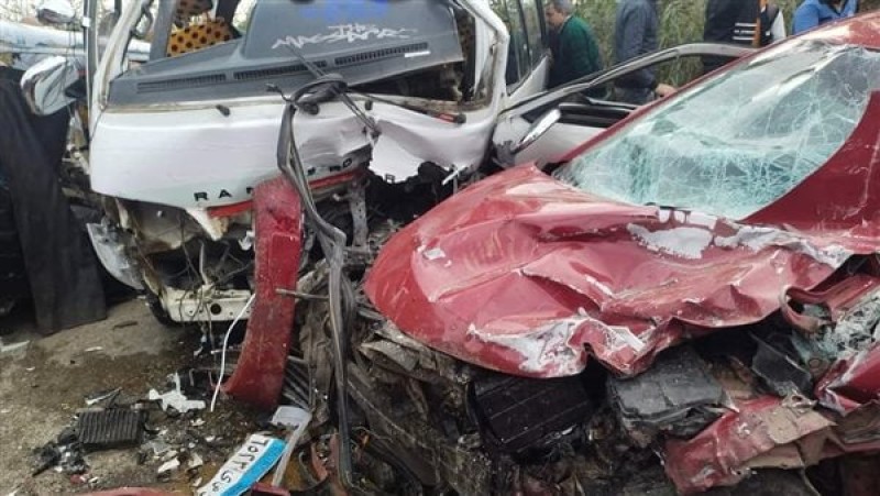 إصابة 12 شخصا في حادث تصادم على الطريق الحر بالقليوبية