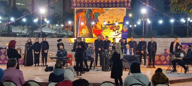 فرقة البحيرة للموسيقى العربية حفل ختام ليالي رمضان الثقافية بمكتبة مصر العامة بدمنهور