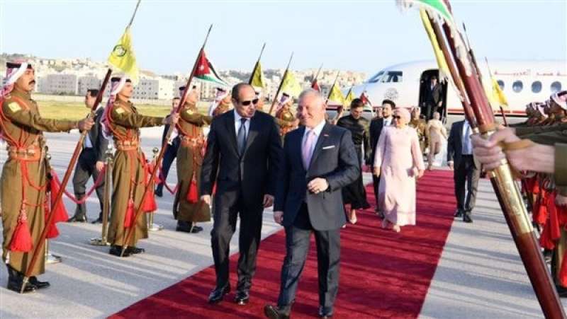 الرئيس السيسي وملك الأردن ... إزالة العوائق أمام وصول المساعدات لغزة