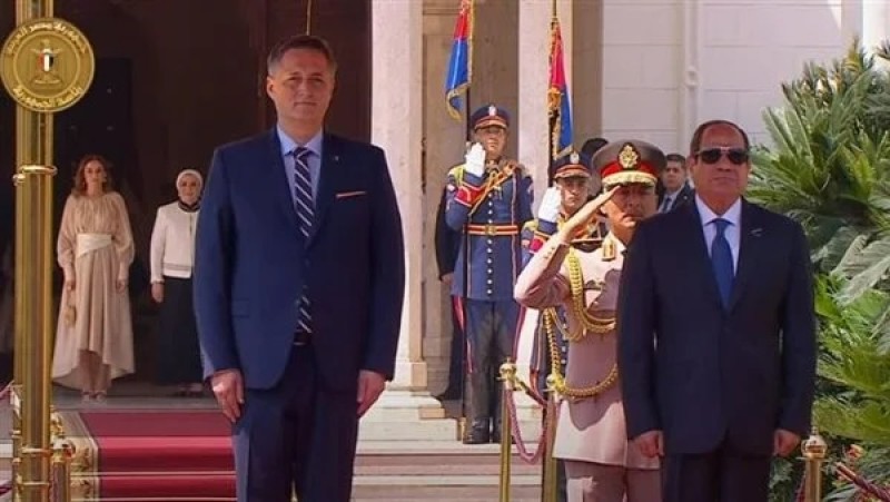 مراسم استقبال رسمية لرئيس البوسنة والهرسك بقصر الاتحادية
