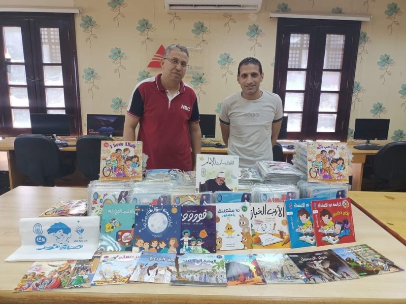 أكثر من 1000 كتاب ومجلة مقدّمة من مجلة نور للأطفال لمكتبة مصر العامة بدمنهور