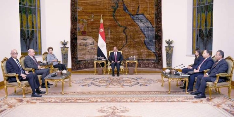 الرئيس السيسى استقبل رئيسة بنك التنمية الجديد والوفد المرافق لها
