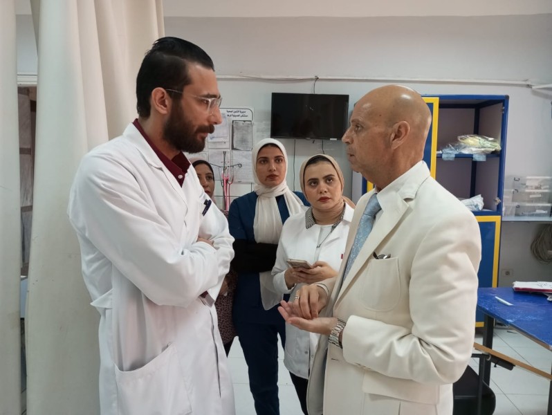 وكيل صحة الشرقية يؤكد وصول وجبات آمنة لمرضى مستشفى الحسينية