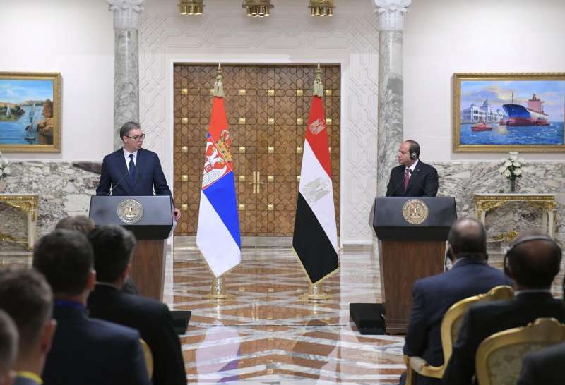 الرئيس السيسي ونظيره الصربي يشهدان التوقيع على اتفاقيات تعاون
