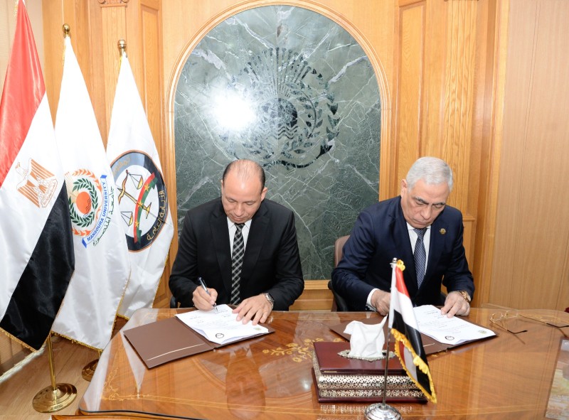 النائب العام ورئيس جامعة المنصورة يوقعان بروتوكول تعاون في مجالات التعليم والبحث العلمي والتدريب والنشر