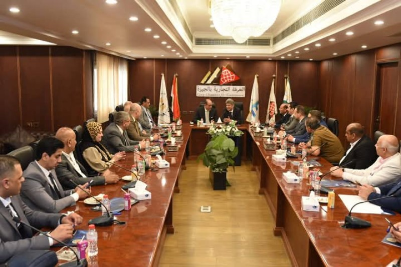 وفد الغرفة التجارية بدمياط يبحث سُبل التعاون مع غرفة الجيزة