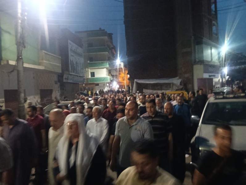 جنازة مهيبة لغريق كوم حمادة عبد الرحمن بسيوني