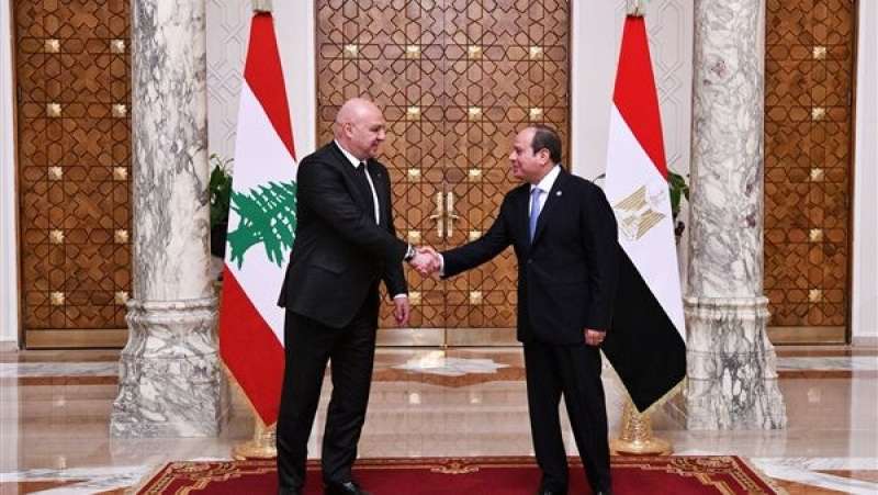 الرئيس اللبناني جوزاف عون يغادر مصر بعد زيارة رسمية