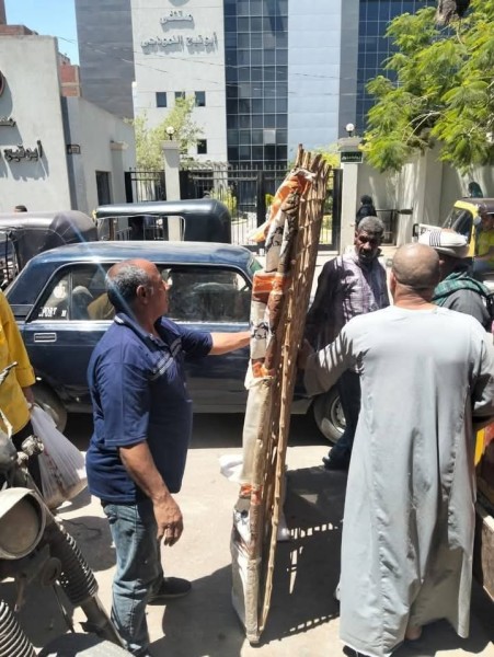 محافظ أسيوط حملات مكثفة لإزالة إشغالات الباعة الجائلين  في أبو تيج