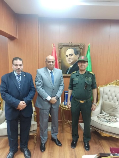 الرشيدي يستضيف قائد قوات الدفاع الشعبي بالدقهلية لمتابعة منظومة التأسيس العسكري بالمدارس بالدقهلية