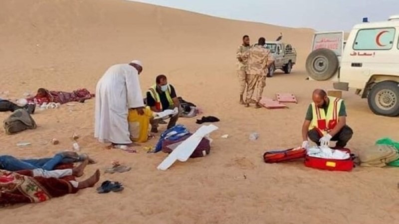 نتيجة العطش والإرهاق.. مصرع 11 سودانيا في صحراء الكُفرة بليبيا