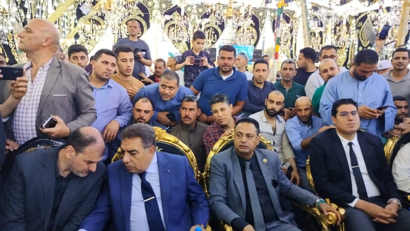 المحافظ في عزاء الشيخ سيد سعيد 