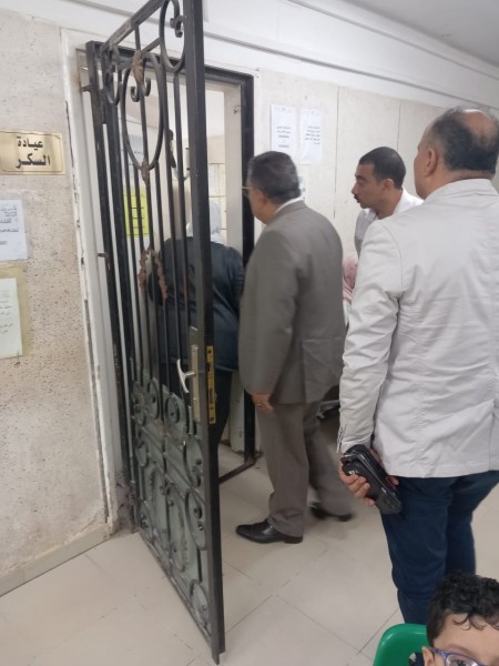 محافظ الدقهلية في زيارة مفاجئة لعيادة التأمين الصحي بجديلة صباح اليوم السبت