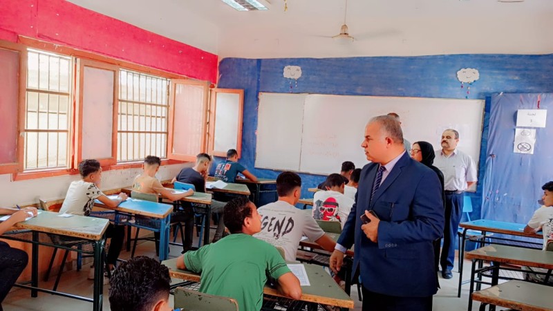 جولة ميدانية تفقدية لقبيصي يتابع امتحانات الشهادة الإعدادية بشرق وغرب الفيوم