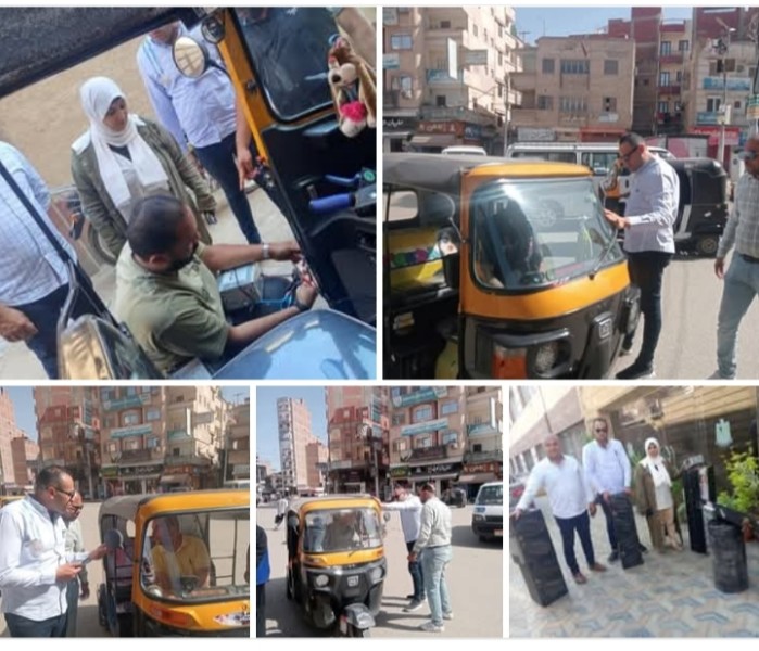 المحافظ تابع أعمال حملة مكبرة على التكاتك المخالفة ومصادرة 22 طقم صوت وجهاز بازوكا بشوارع مدينة بلقاس
