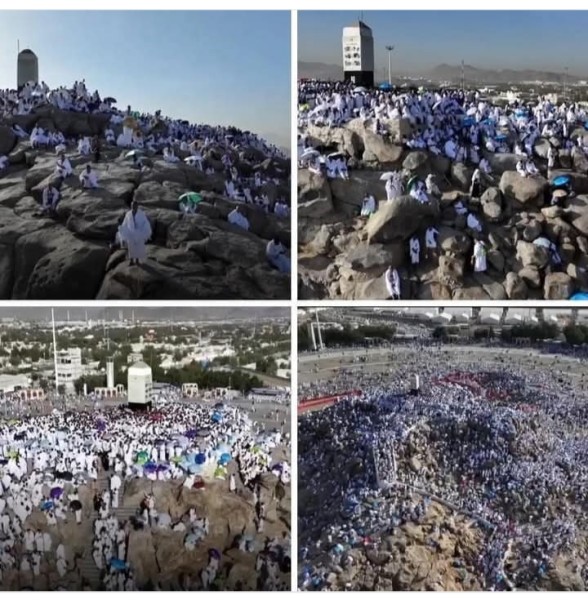 الحجيج يتوافدون على عرفات الله