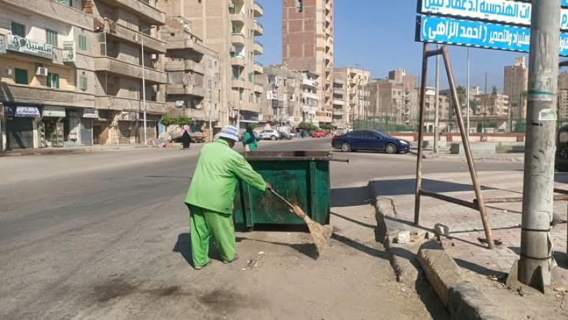 الغربية: حملات نظافة وتجميل وتطهير شوارع على مدار الساعة في عيد الأضحى المبارك