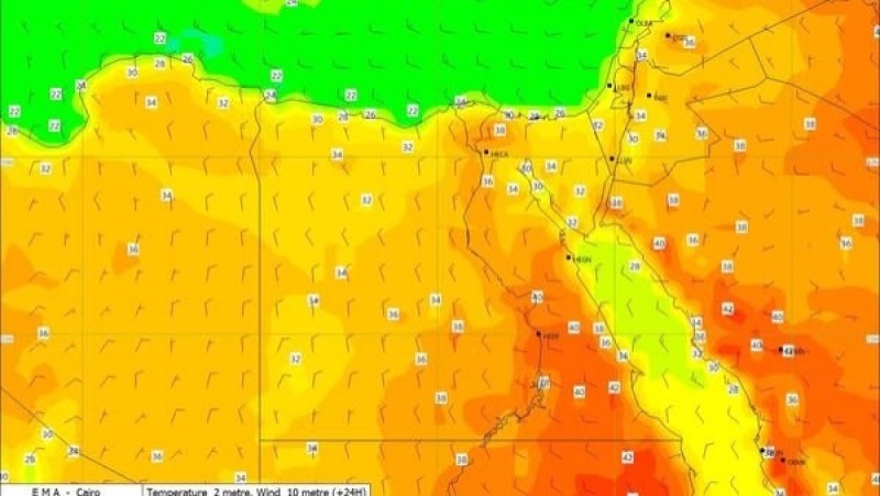 تصل 42 درجة .. الأرصاد تحذر من أجواء شديدة الحرارة اليوم