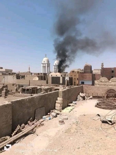 السيطرة على حريق داخل كنيسة العذراء بإسنا