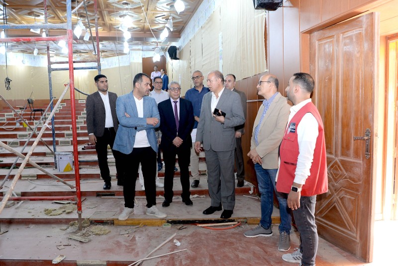 رئيس جامعة المنصورة يتابع ميدانيًّا سير العمل بالمشروعات الجديدة
