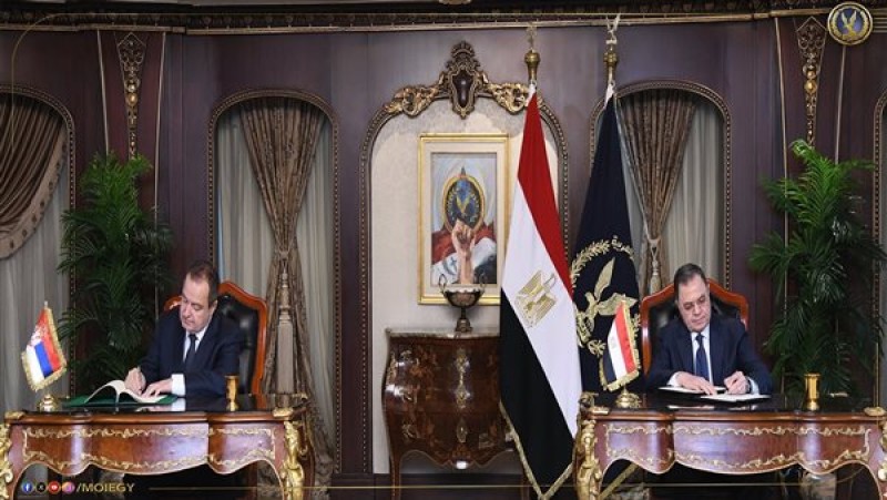 مصر وصربيا توقعان مذكرة تفاهم للتعاون في مجال مكافحة الجريمة