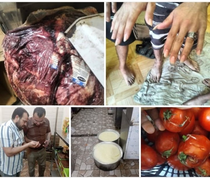 حملات صحة مطروح بالأسواق ومنافذ بيع المواد الغذائية والمطاعم واماكن اعداد الوجبات بأنحاء المحافظة