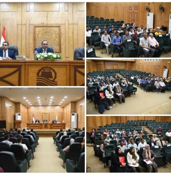 محافظ قنا يلتقي بالمهندسين الجدد ويوجههم للعمل بروح الفريق وخدمة المواطنين